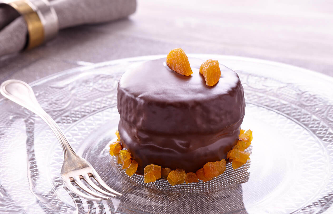 Mono Sacher con Tortina Privolat al cioccolato