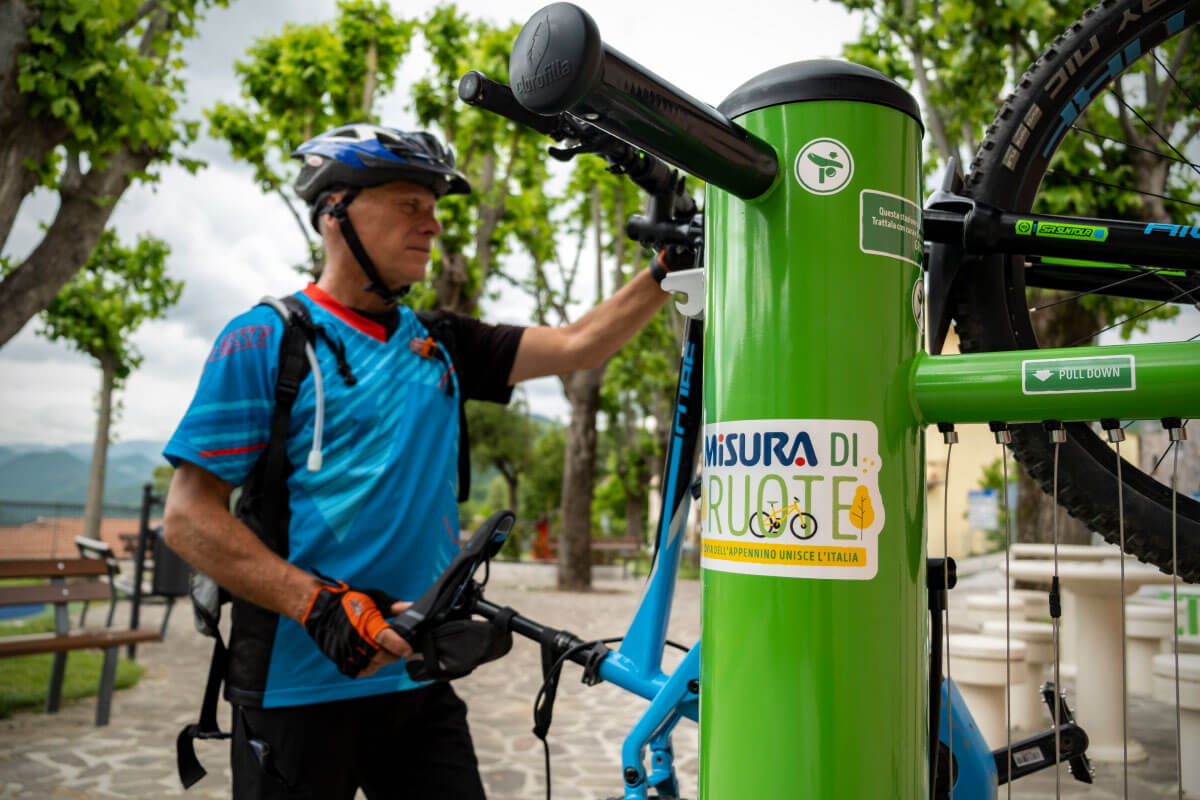 Colonnine di ricarica lungo la Ciclovia