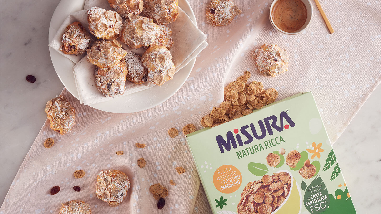 Biscotti con Fiocchi ai Cereali Antichi Natura Ricca e frutta secca