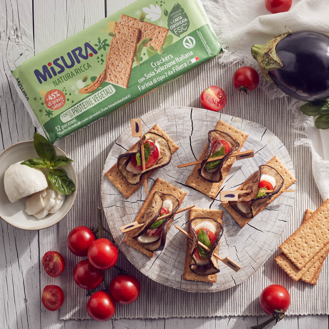 Involtini di Melanzana e Crackers con Soia selezione italiana