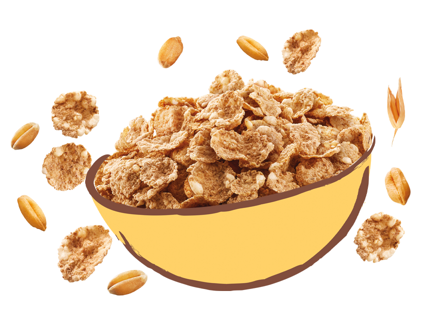 Fiocchi di Frumento Integrale, Riso e Avena