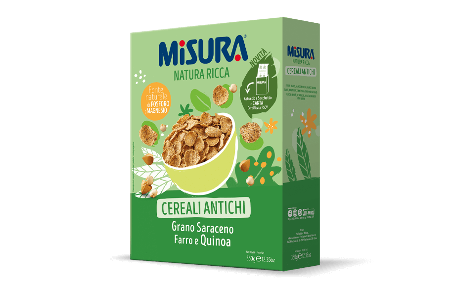 Fiocchi di frumento 100% Integrale Avena e Riso DOLCESENZA - Misura