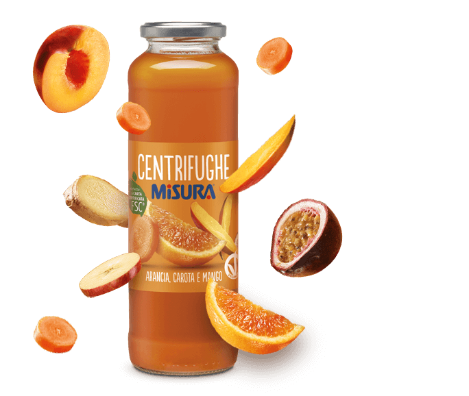 Centrifughe Arancia Carota e Mango NATURA RICCA - Misura