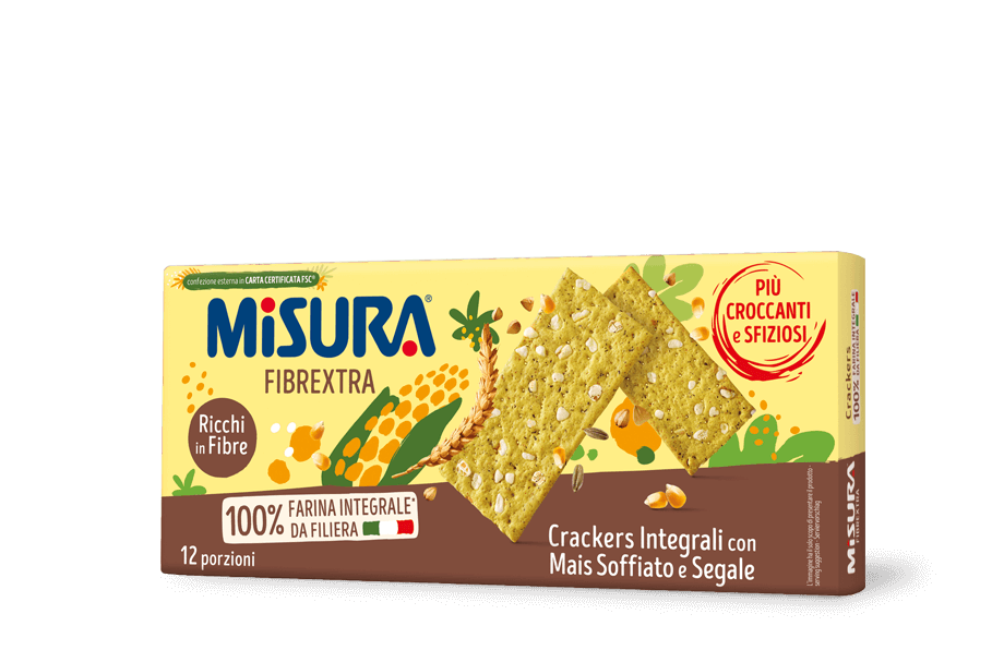 Cracker Integrale Mais Soffiato<br>e Segale