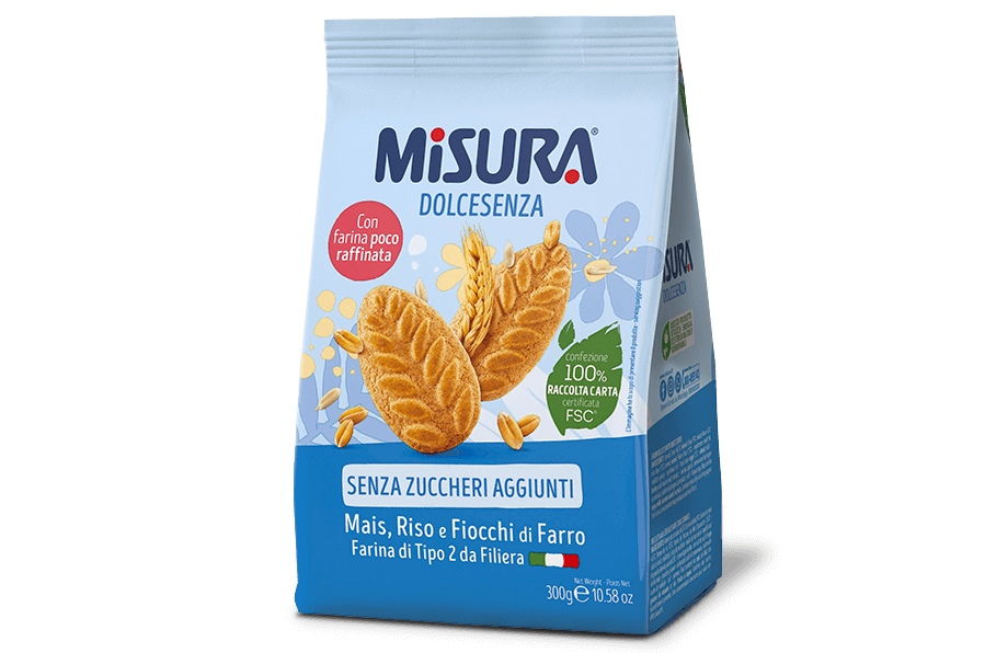 Alimenti senza zucchero Misura frollini dolce senza cereali 300 g