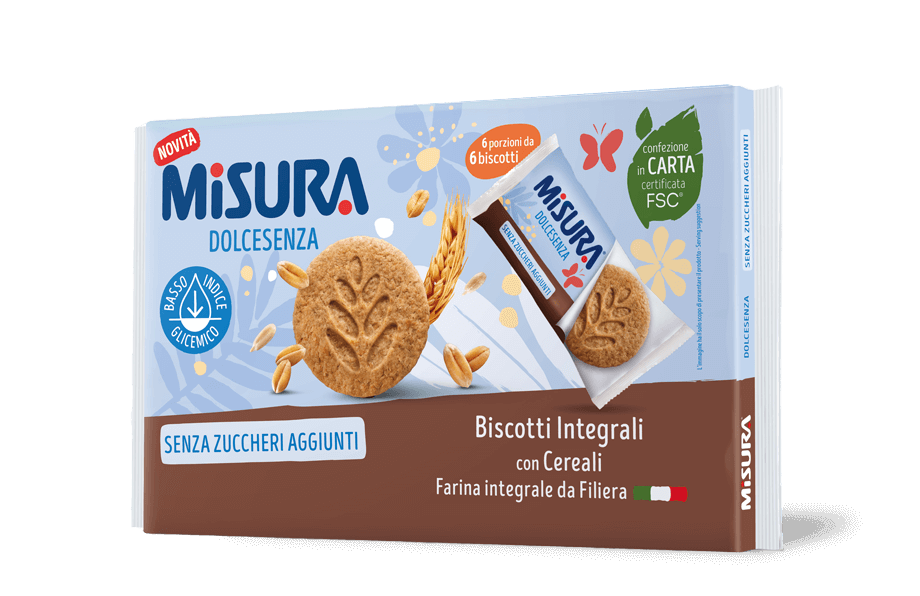 Biscotti Integrali con Cereali DOLCESENZA - Misura