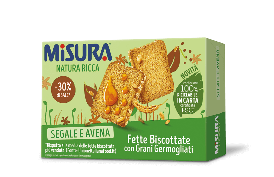 Fette Biscottate con Grani<br>Germogliati
