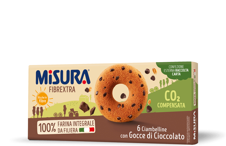 Ciambelline Integrali con<br>gocce di<br>Cioccolato