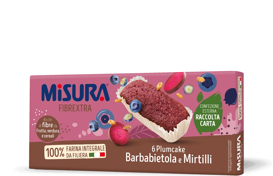 Plumcake integrali con Barbabietola<br>e mirtilli