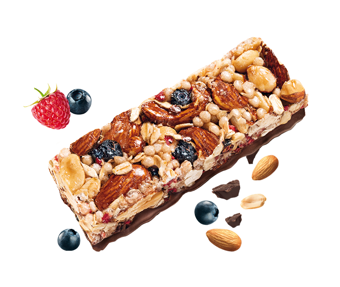 Barretta con Arachidi, Cioccolato e Frutti di bosco