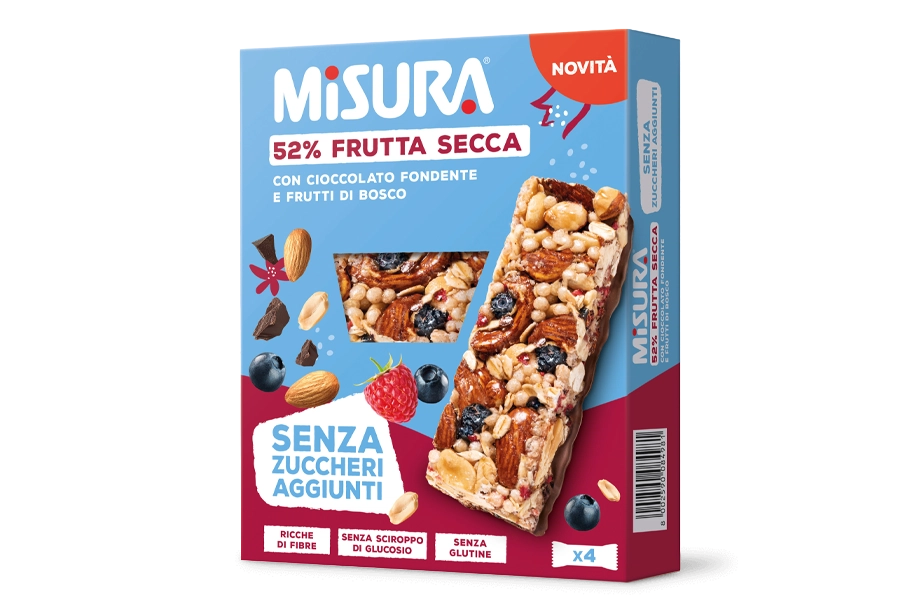 Barretta con  Arachidi, Cioccolato e Frutti di bosco