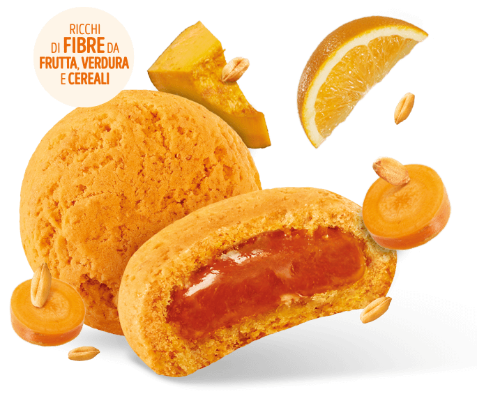 Frollini Integrali ripieni di Zucca, Carota e Arancia Frollini Integrali ripieni di Zucca, Carota e Arancia