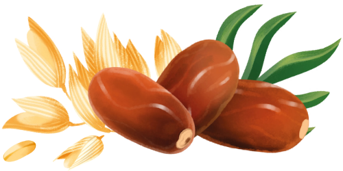 Immagine degli ingredienti Biscotto Avena e Dattero Misura, della linea Naturicca