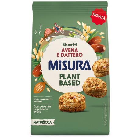 Immagine del packaging Biscotto Avena e Dattero Misura, della linea Naturicca