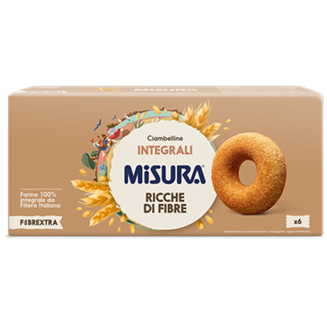 Immagine di pacco di Ciambelline integrali Misura - Linea Fibrextra