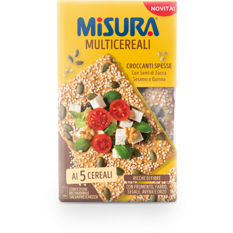 Immagine del packaging del prodotto Croccanti ai 5 Cereali Misura - Linea Multicereali