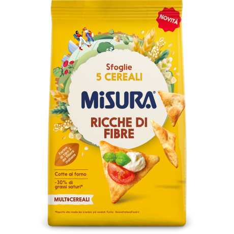 Immagine del packaging del prodotto Sfoglie 5 Cereali Misura - Linea Multicereali