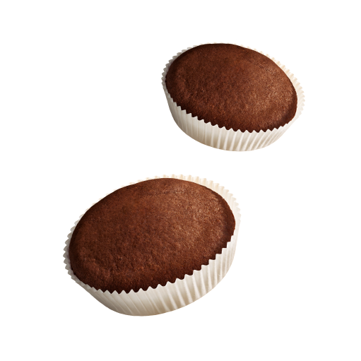 Immagine delle tortine al cioccolato Misura della linea Privolat